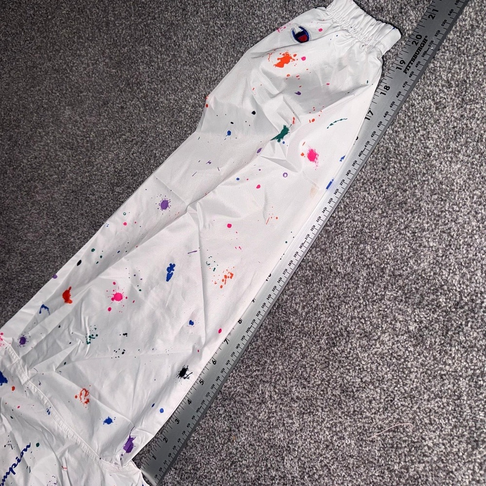 Champion Women's White Splash Tie-Dye Paint Splatter Pullover Windbreaker - XS - Picture 8 of 11